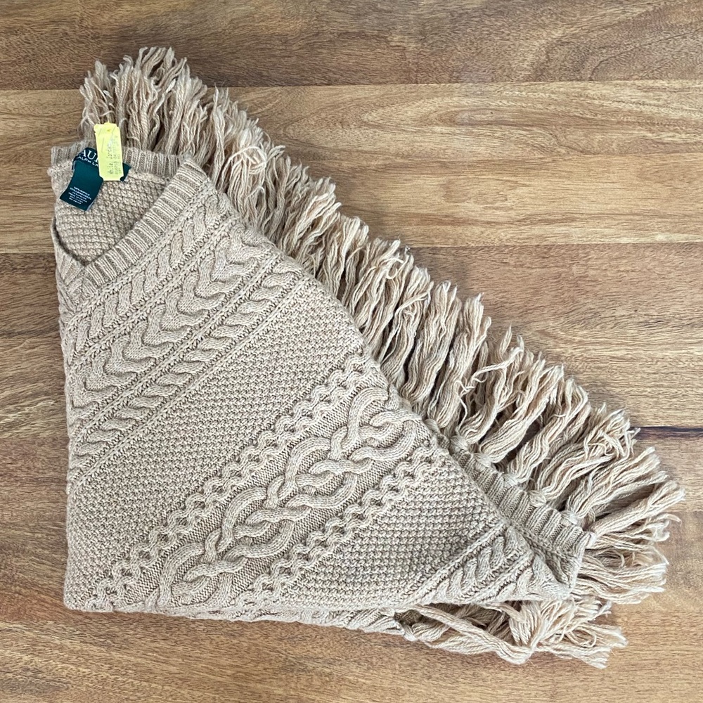 Ralph Lauren Fringed Poncho